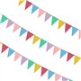 Chaîne De Fanions pour L'extérieur | Cnmtcco | Guirlande De Fanions Color Pack of 3 Outdoor Weatherproof Fabric for Birthday Par