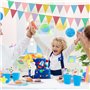 Chaîne De Fanions pour L'extérieur | Cnmtcco | Guirlande De Fanions Color Pack of 3 Outdoor Weatherproof Fabric for Birthday Par