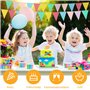 Chaîne De Fanions pour L'extérieur | Cnmtcco | Guirlande De Fanions Color Pack of 3 Outdoor Weatherproof Fabric for Birthday Par