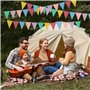 Chaîne De Fanions pour L'extérieur | Cnmtcco | Guirlande De Fanions Color Pack of 3 Outdoor Weatherproof Fabric for Birthday Par