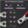 OWill 200 Kits Ensemble De Boutons avec Pinces 9,5mm 10 Couleurs Pressions Sans Couture, Bouton Pression Metal Avec Boîte De Ran