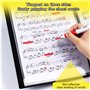 Dossier De Musique A4 Dossier De Rangement Pour Partition De Musique, Classeur Partition Extensible 4 Pages, Chemises Pour Parti