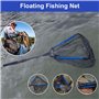Épuisette de Pêche Télescopique, Filet de Pêche Pliable et Extensible, Epuisette Peche Carpe Nylo avec Poignée en Alliage d'Alum