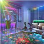 Lumière Disco avec Télécommande, 3 en 1 Lampe de Scène Contrôlée par Musique et Son, Lumiere de Fête avec Stroboscope, Boule Dis