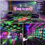 Lumière Disco avec Télécommande, 3 en 1 Lampe de Scène Contrôlée par Musique et Son, Lumiere de Fête avec Stroboscope, Boule Dis