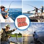 16 Pièces Bobines de Mousse de Rangement pour Ligne de Pêche, Bobines de Mousse de Pêche, Bobine Fil de Pêche avec Boîte en Plas