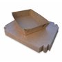 Lot de 50 plateaux alimentaires jetables en papier kraft marron durable pour barbecue