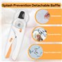 Alyvisun Coupe Griffes Chat, Coupe Ongle Chien avec Éclairage LED, Protection de Sécurité, Lime a Ongles et Protection Anti Écla
