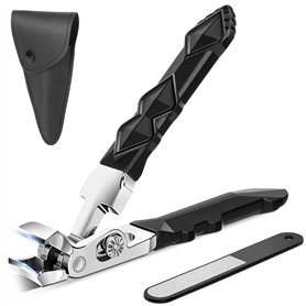 Euqvunn Coupe-ongles Ergonomique – Mâchoire extra-large pour ongles épais