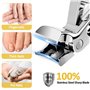 Euqvunn Coupe-ongles Ergonomique – Mâchoire extra-large pour ongles épais, Coupe-ongles professionnel en Acier Premium, idéal po