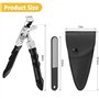 Euqvunn Coupe-ongles Ergonomique – Mâchoire extra-large pour ongles épais, Coupe-ongles professionnel en Acier Premium, idéal po