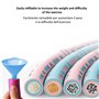 Hula Hoop Fitness Cercle Doux Minceur avec 8 Sections Amovibles Idéal pour la Perte de Poids pour Adultes et Enfants
