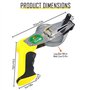 Lunaanda Mètre à Ruban 30m en Acier - Décamètre en Acier avec Poignée Ergonomique pour Mesures Précises des Grandes Surfaces - O