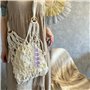 Wisebom 2 Pièces Porte-clés en Macramé Tricoté, 20cm Porte Clés Daisy Fait à La Main Cordon de Poignet Bohème Porte Clés Porte-c