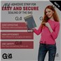 G4GADGET Lot de 100 grands sacs postaux de 25,4 x 35,6 cm – Sacs en polyéthylène résistants à la déchirure et imperméables pour 