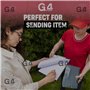G4GADGET Lot de 100 grands sacs postaux de 25,4 x 35,6 cm – Sacs en polyéthylène résistants à la déchirure et imperméables pour 
