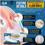 G4GADGET Lot de 32 lingettes nettoyantes jetables pour sols – Tampons de rechange humides et secs (29,5 cm x 22 cm) – Compatible