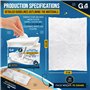 G4GADGET Lot de 32 lingettes nettoyantes jetables pour sols – Tampons de rechange humides et secs (29,5 cm x 22 cm) – Compatible