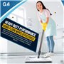 G4GADGET Lot de 32 lingettes nettoyantes jetables pour sols – Tampons de rechange humides et secs (29,5 cm x 22 cm) – Compatible