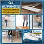 G4GADGET Lot de 32 lingettes nettoyantes jetables pour sols – Tampons de rechange humides et secs (29,5 cm x 22 cm) – Compatible