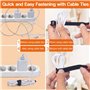 Zivacate Attaches Câbles Réutilisables, 15 cm Serre-Câble en Scratch, 120 Serre Attache Câble Électrique pour Cable Management, 