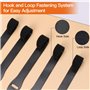 Zivacate Attaches Câbles Réutilisables, 15 cm Serre-Câble en Scratch, 120 Serre Attache Câble Électrique pour Cable Management, 