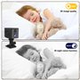 Mapille WiFi 2K/3MP HD Mini Caméra de Surveillance, Caméra Surveillance WiFi Intérieur sans Fil, Caméra Interieur Maison avec PI