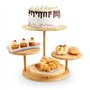 Mapille Présentoir à Cupcakes en Bois à 4 Niveaux
