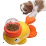 Petmotion - Mangeoire interactive en forme de canard jaune – Jouet à alimentation lente pour chiens et chats | Distributeur de f
