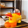 Petmotion - Mangeoire interactive en forme de canard jaune – Jouet à alimentation lente pour chiens et chats | Distributeur de f