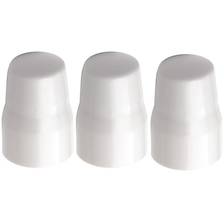 Print It Lot de 3 bouchons de sécurité universels pour valve de radiateur Blanc