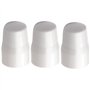 Print It Lot de 3 bouchons de sécurité universels pour valve de radiateur Blanc