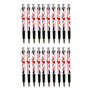 LILAJ Lot de 20 stylos à bille rétractables drapeau Union Jack