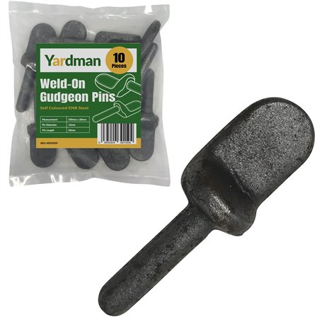 YARDMAN Goupilles de goujon à souder - 10 pièces - Goupille de charnière de hayon de remorque - Acier coloré - Diamètre de la br