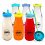 Smiths Mason Jars Lot de 6 bouteilles en verre transparent de 300 ml avec couvercles