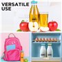 Smiths Mason Jars Lot de 6 bouteilles en verre transparent de 300 ml avec couvercles, anti-fuite, anti-déversement, avec couverc