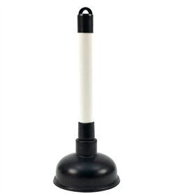 Ventouse pour évier de salle de bain et évacuation – Tasse de 100 mm et poignée en plastique de 225 mm avec ventouse noire