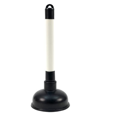 Ventouse pour évier de salle de bain et évacuation – Tasse de 100 mm et poignée en plastique de 225 mm avec ventouse noire