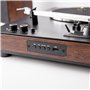 Roxel VRP-120 Tourne-disque avec haut-parleurs d'étagère, tourne-disque vinyle avec pilote de courroie à 2 vitesses, diffusion B