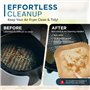 ONE Emporium Doublures pour Friteuse à Air – Feuilles de Cuisson Réutilisables et Antiadhésives, Tapis de Cuisson Compatibles av