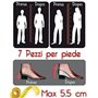 Lève-vitre semelles surélevées hausse talons talons pour hommes noirs pour chaussures taille transparente