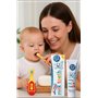 Sanitral Kit de soins bucco-dentaires pour bébé étape par étape 0-2 ans Brosse à dents ultra douce Tête extra petite brossage et