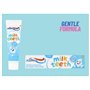 Sanitral Kit de soins bucco-dentaires pour bébé étape par étape 0-2 ans Brosse à dents ultra douce Tête extra petite brossage et