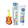 Sanitral Kit de soins bucco-dentaires pour bébé étape par étape 0-2 ans Brosse à dents ultra douce Tête extra petite brossage et
