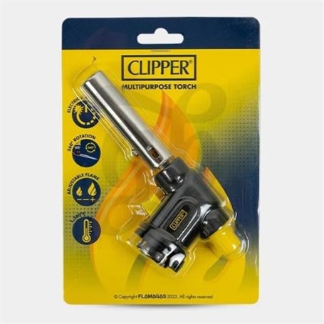 Clipper Tête de fixation pour chalumeau avec flamme réglable et verrouillage de sécurité