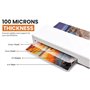 Pochettes de plastification A4 - 120 feuilles | 100 microns | Finition brillante | Étanches, durables, découpables, faciles à ne