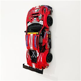 3Dudes & Dad Support mural compatible avec LEGO® Technic Ferrari 488 GTE – Crochet de rangement conçu sur mesure pour l'ensemble