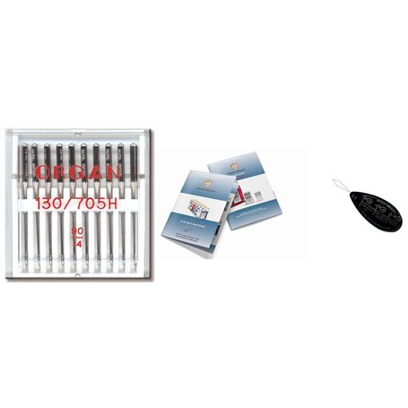 Organ Lot de 10 aiguilles universelles pour machine à coudre domestique 130 705 H