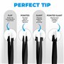 1st Deer Pince a Epiler Professionnelle pour Sourcils de Precision avec étui – Ensemble de 4 – Pincettes Acier Inoxydable pour l