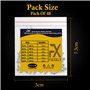 FIXXELY Lot de 48 vis sans tête (M3, M4, M5, M6) à pointe conique et tête hexagonale, Boulons – Acier inoxydable 304 tailles ass